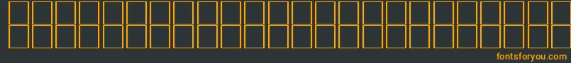 Шрифт McsTabukSINormal. – оранжевые шрифты на чёрном фоне