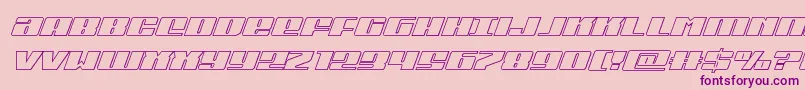 Michiganoutital Font – Purple Fonts on Pink Background