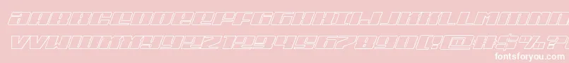 Michiganoutital Font – White Fonts on Pink Background