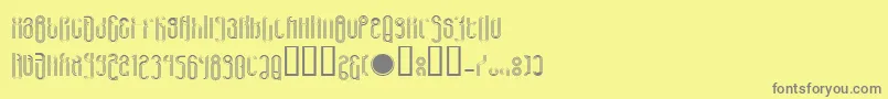 LvdcHaris Font – Gray Fonts on Yellow Background