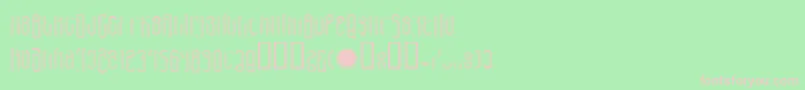 LvdcHaris Font – Pink Fonts on Green Background