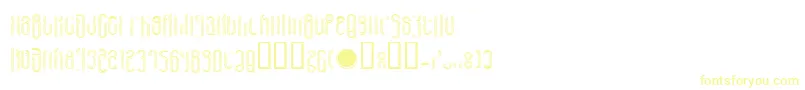 LvdcHaris Font – Yellow Fonts on White Background