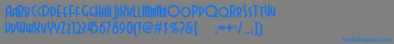 Dubbadubbanf Font – Blue Fonts on Gray Background