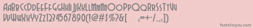 Dubbadubbanf Font – Gray Fonts on Pink Background