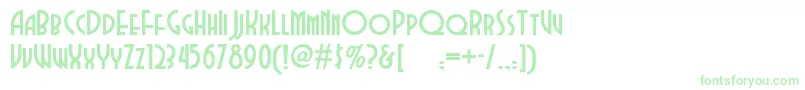 Dubbadubbanf-Schriftart – Grüne Schriften