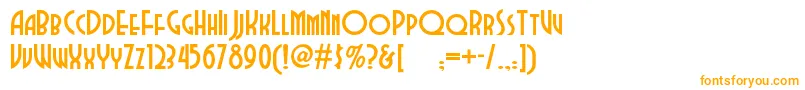 Dubbadubbanf Font – Orange Fonts on White Background