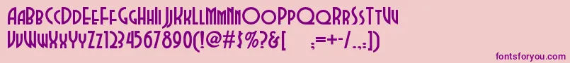 Dubbadubbanf Font – Purple Fonts on Pink Background