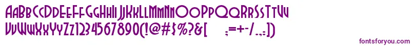 Dubbadubbanf Font – Purple Fonts on White Background