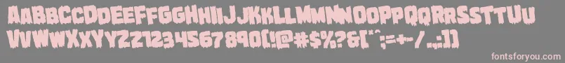 Marshthingrotate Font – Pink Fonts on Gray Background