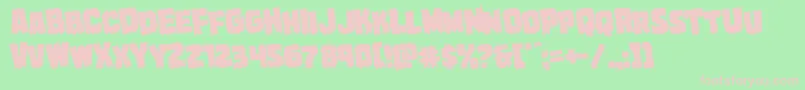 Marshthingrotate Font – Pink Fonts on Green Background