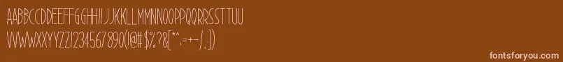 Cisgender Font – Pink Fonts on Brown Background