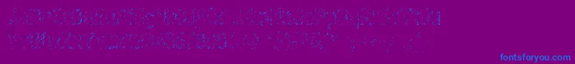 Graffiti4c Font – Blue Fonts on Purple Background