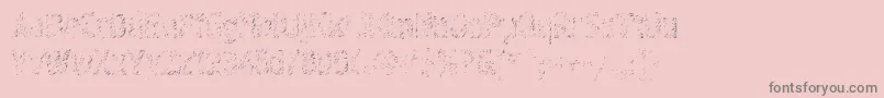 Graffiti4c Font – Gray Fonts on Pink Background