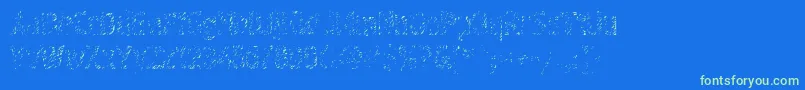 Graffiti4c Font – Green Fonts on Blue Background