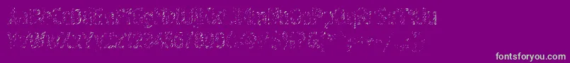 Graffiti4c Font – Green Fonts on Purple Background