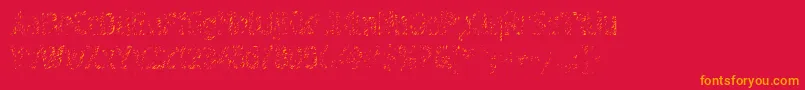 Graffiti4c Font – Orange Fonts on Red Background