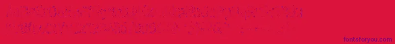 Graffiti4c-Schriftart – Violette Schriften auf rotem Hintergrund