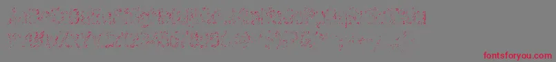 フォントGraffiti4c – 赤い文字の灰色の背景