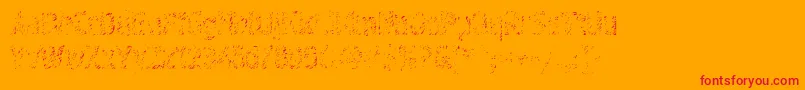 Graffiti4c Font – Red Fonts on Orange Background