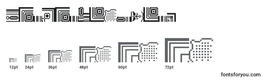 BitKitornaments Font Sizes