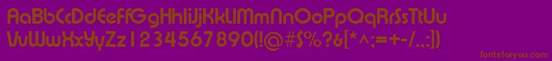 XpressiveBold Font – Brown Fonts on Purple Background