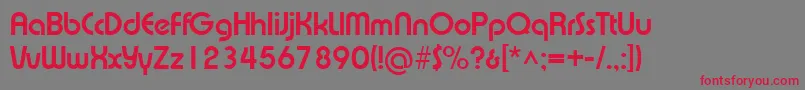 XpressiveBold Font – Red Fonts on Gray Background