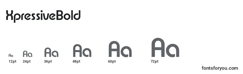 XpressiveBold Font Sizes