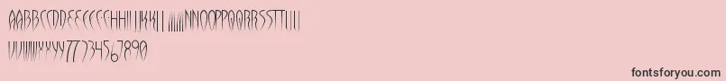 BroadwayLights Font – Black Fonts on Pink Background