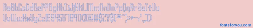 Yourcomplexo Font – Blue Fonts on Pink Background