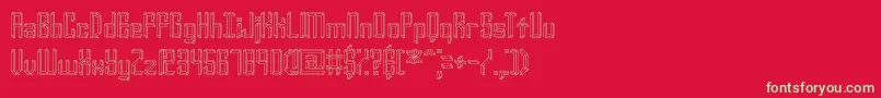 Yourcomplexo Font – Green Fonts on Red Background