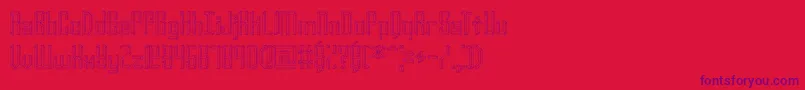 Yourcomplexo Font – Purple Fonts on Red Background
