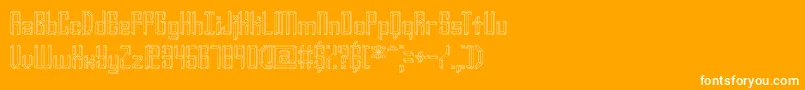 Yourcomplexo Font – White Fonts on Orange Background