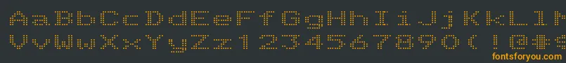 Шрифт TelidonexRegular – оранжевые шрифты на чёрном фоне