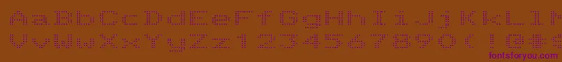 Шрифт TelidonexRegular – фиолетовые шрифты на коричневом фоне