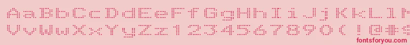 TelidonexRegular Font – Red Fonts on Pink Background