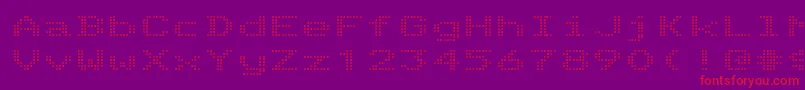 TelidonexRegular Font – Red Fonts on Purple Background