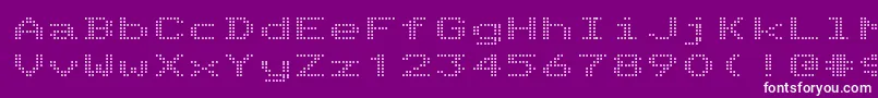 Шрифт TelidonexRegular – белые шрифты на фиолетовом фоне