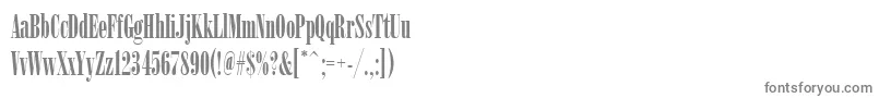 フォントArsisdreg – 白い背景に灰色の文字