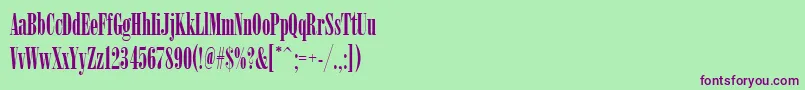 Arsisdreg Font – Purple Fonts on Green Background