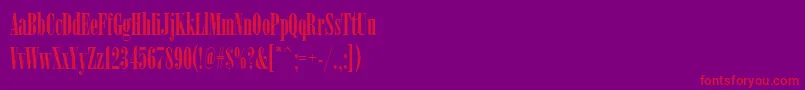 Arsisdreg Font – Red Fonts on Purple Background