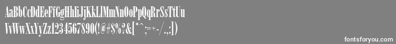 フォントArsisdreg – 灰色の背景に白い文字