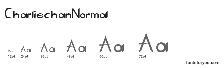 CharliechanNormal Font Sizes