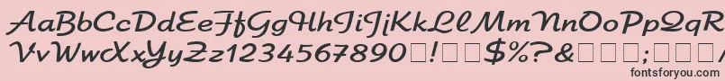 ElfringEliteNormal Font – Black Fonts on Pink Background