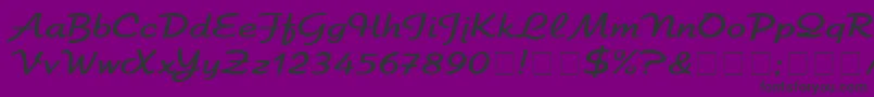 ElfringEliteNormal Font – Black Fonts on Purple Background