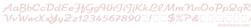 ElfringEliteNormal Font – Pink Fonts on White Background