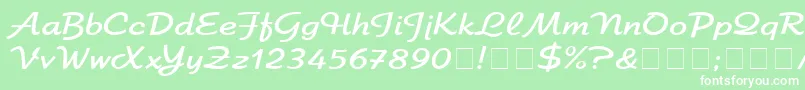 ElfringEliteNormal Font – White Fonts on Green Background