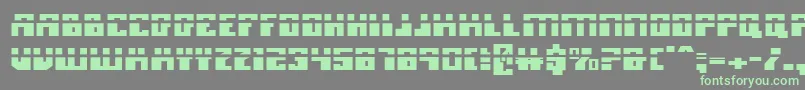 MicronianLaser Font – Green Fonts on Gray Background
