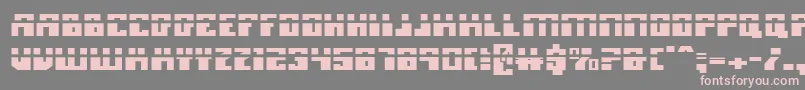MicronianLaser Font – Pink Fonts on Gray Background