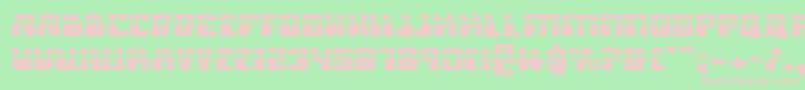 MicronianLaser Font – Pink Fonts on Green Background