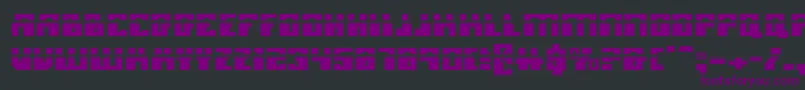 MicronianLaser Font – Purple Fonts on Black Background